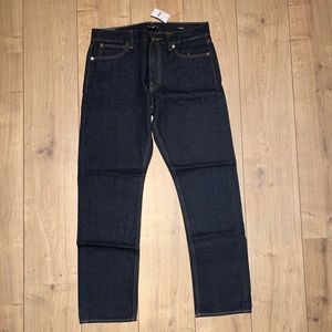 NWT JCrew Straight-fit selvedge jean in dark wash